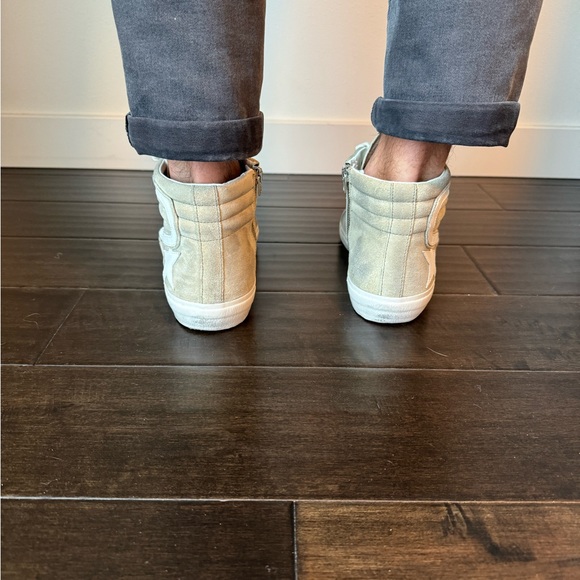 Golden Goose Mens Slide in military green suede with star and white flash - Picture 6 of 10